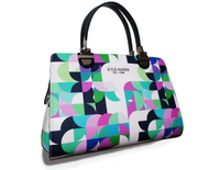 GEO-POP GENUINE ITALIAN LEATHER HANDBAG