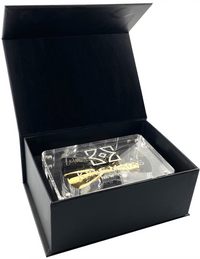 GOLD MOIRÉ DELUXE BOW TIE