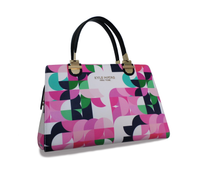 GEO-POP GENUINE ITALIAN LEATHER HANDBAG