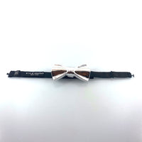 PLATINUM MOIRÉ CERAMICA BOW TIE
