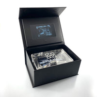 SPACE GRAY MOIRÉ DIGITAL BOW TIE