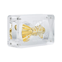 GOLD MOIRÉ DIGITAL BOW TIE